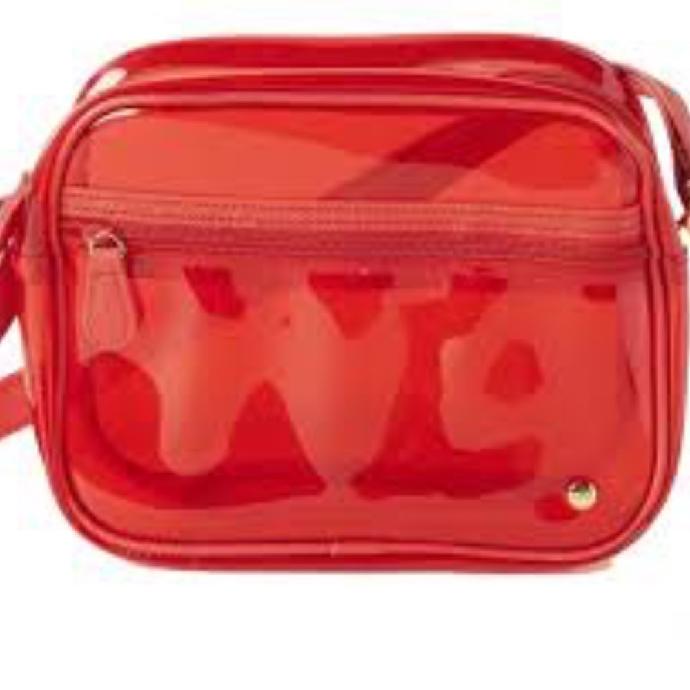 Stephanie Johnson Red Clear Purse